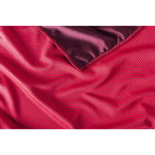 Handtuch RIKAT , rot, 55% Nylon/ 45% Polyester 160 g/ m2, 30,00cm x 90,00cm (Länge x Breite), Bild 3