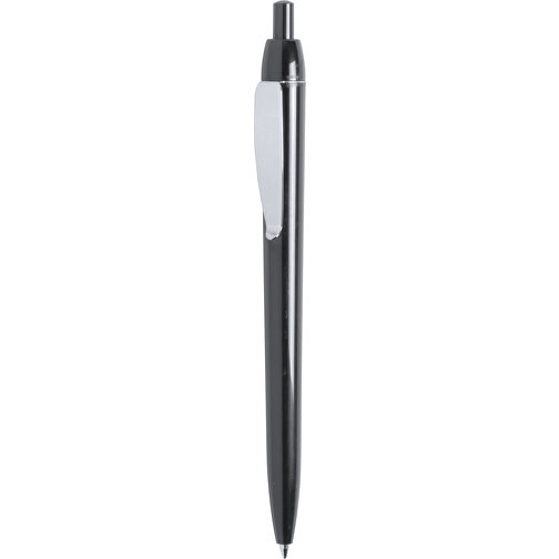 Kugelschreiber GLAMOUR , schwarz, Kunststoff, 13,30cm (Breite), Bild 1