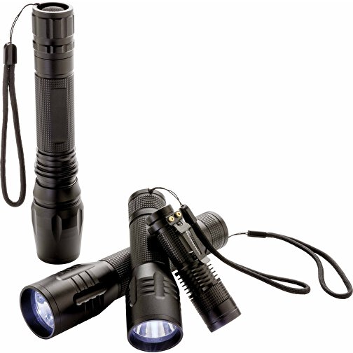 3W Cree Taschenlampe, Schwarz , schwarz, Aluminium, 12,00cm (Höhe), Bild 8