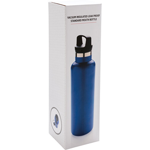 Auslaufsichere Vakuumflasche, Blau , blau, Edelstahl, 27,50cm (Höhe), Bild 4