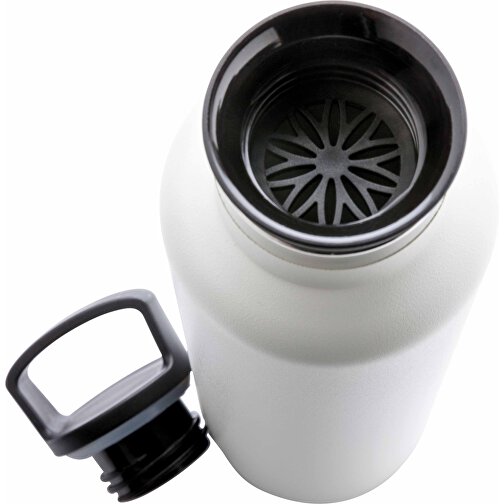 Auslaufsichere Vakuumflasche, Off White , off white, Edelstahl, 27,50cm (Höhe), Bild 3