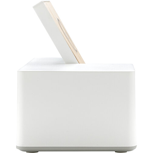 Ontario 5W Wireless Charger Und Lautsprecher, Weiß , weiß, Bambus, 16,80cm x 11,80cm (Länge x Höhe), Bild 5