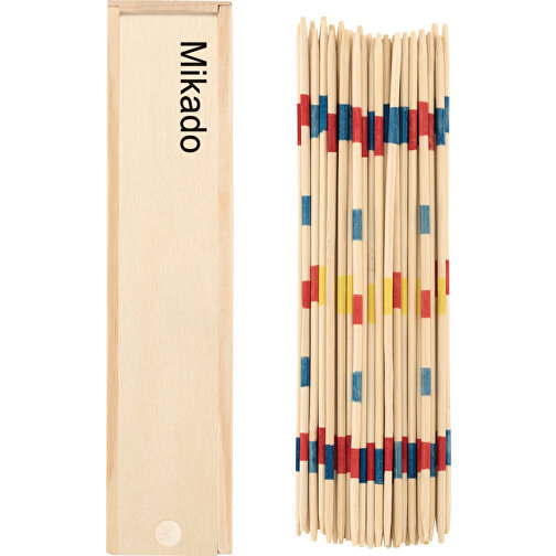 Mini Mikado , holzfarben, Holz, 19,00cm x 2,00cm x 4,00cm (Länge x Höhe x Breite), Bild 1