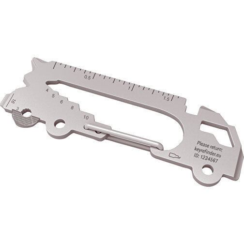 ROMINOX® Key Tool // Truck - 22 Features (LKW) , Edelstahl, 7,10cm x 0,23cm x 2,50cm (Länge x Höhe x Breite), Bild 11
