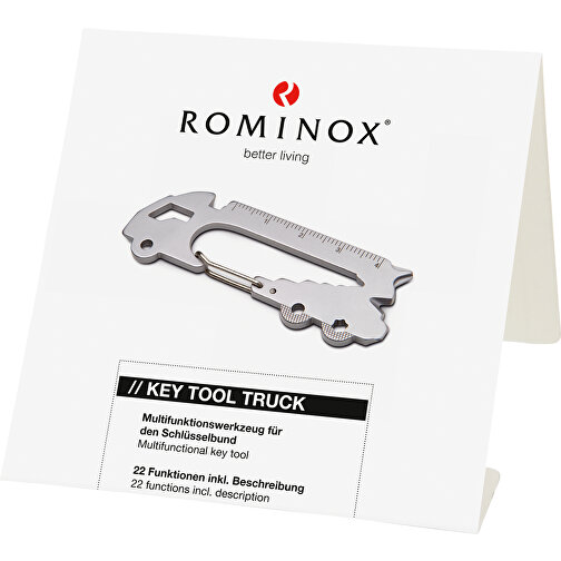 ROMINOX® Key Tool // Truck - 22 Features (LKW) , Edelstahl, 7,10cm x 0,23cm x 2,50cm (Länge x Höhe x Breite), Bild 4