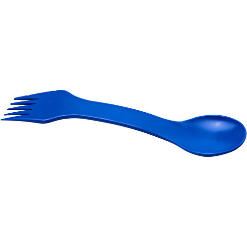 Epsy 3-in-1 Löffel, Gabel Und Messer , blau, HIPS Kunststoff, 17,20cm x 1,00cm x 3,70cm (Länge x Höhe x Breite), Bild 1