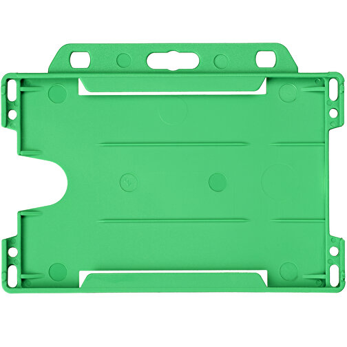 Vega Kartenhalter Aus Kunststoff , grün, PP Kunststoff, 9,00cm x 0,40cm x 6,50cm (Länge x Höhe x Breite), Bild 1