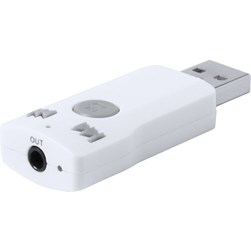 Bluetooth-Empfänger DOMKY , weiß, 2,20cm x 1,10cm x 5,60cm (Länge x Höhe x Breite), Bild 1