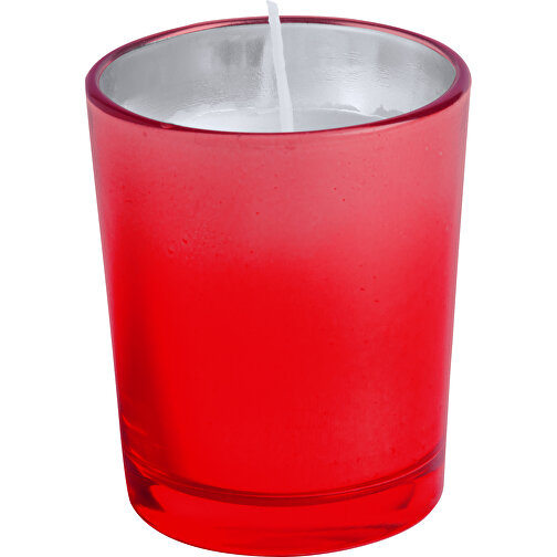 Kerze NETTAX , rot, Glas, 6,70cm (Breite), Bild 1