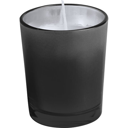 Kerze NETTAX , schwarz, Glas, 6,70cm (Breite), Bild 1