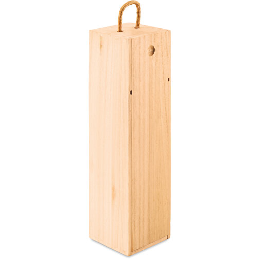 Vinbox , holzfarben, Holz, 9,50cm x 34,50cm x 9,50cm (Länge x Höhe x Breite), Bild 1