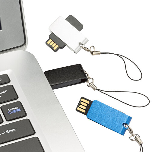 USB-Stick Turn 8GB , Promo Effects MB , silber MB , 8 GB , ABS MB , 3 - 10 MB/s MB , 3,90cm x 0,50cm x 1,50cm (Länge x Höhe x Breite), Bild 4
