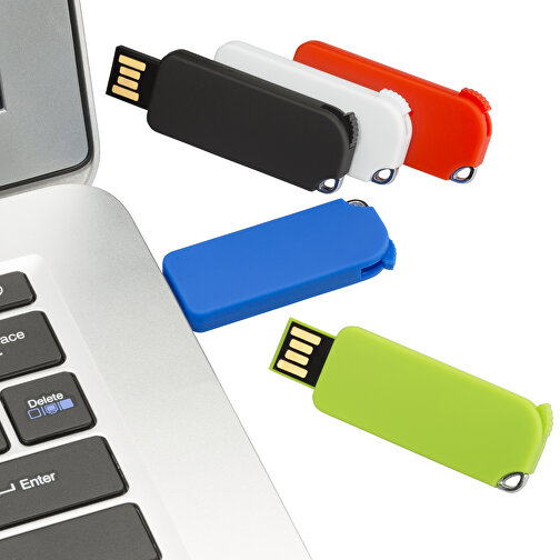 USB-Stick Pop-Up 2 GB , Promo Effects MB , weiss MB , 2 GB , ABS MB , 3 - 10 MB/s MB , 4,90cm x 0,70cm x 1,80cm (Länge x Höhe x Breite), Bild 4