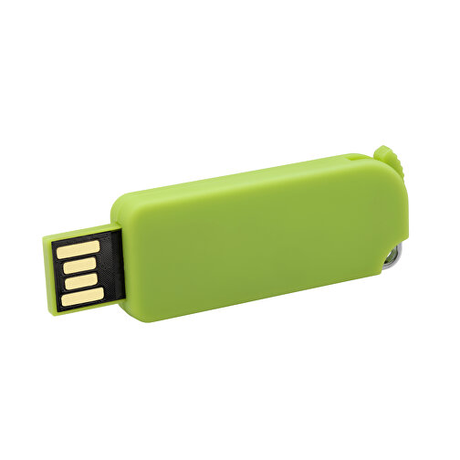 USB-Stick Pop-Up 2 GB , Promo Effects MB , grün MB , 2 GB , ABS MB , 3 - 10 MB/s MB , 4,90cm x 0,70cm x 1,80cm (Länge x Höhe x Breite), Bild 2