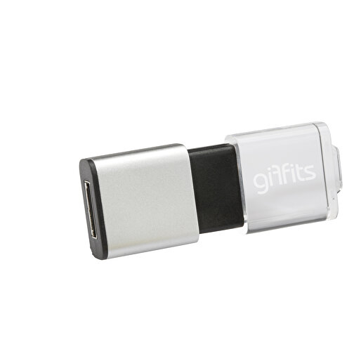 USB-Stick Clear 1GB , Promo Effects MB , schwarz MB , 1 GB , ABS MB , 3 - 10 MB/s MB , 5,30cm x 0,90cm x 2,00cm (Länge x Höhe x Breite), Bild 1