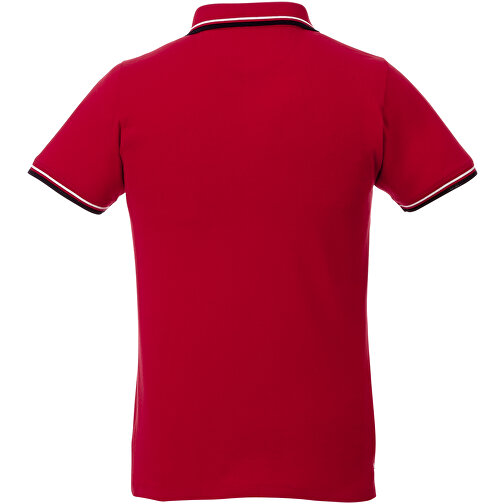 Fairfield Poloshirt Mit Weissem Rand Für Herren , rot, Piqué Strick 100% BCI Baumwolle, 180 g/m2, XXL, , Bild 16