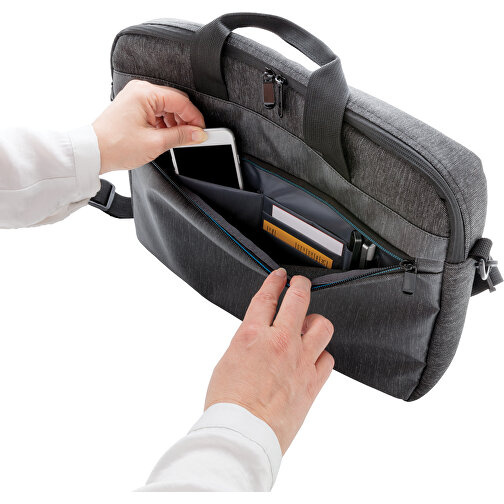 900D Laptop-Tasche, PVC-frei, Schwarz , schwarz, Polyester, 39,00cm x 28,00cm (Länge x Höhe), Bild 7