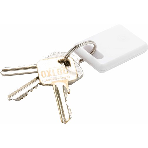 Square Schlüsselfinder 2.0, Weiß , weiß, ABS, 0,80cm x 4,60cm (Länge x Höhe), Bild 1