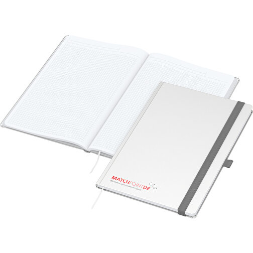 Notebook Vision-Book White A4 x.press vit, screentryck digital, Bild 1