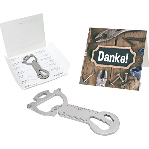Set de cadeaux / articles cadeaux : ROMINOX® Key Tool Snake (18 functions) emballage à motif Danke, Image 1