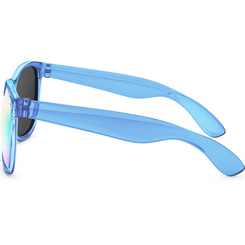 SunShine Mirror Transparent - UV 400 , Promo Effects, verspiegelt blau transparent, Rahmen aus Polycarbonat und Glass aus AC, 14,50cm x 4,80cm x 15,00cm (Länge x Höhe x Breite), Bild 3