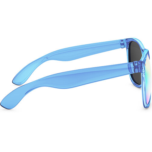 SunShine Mirror Transparent - UV 400 , Promo Effects, verspiegelt blau transparent, Rahmen aus Polycarbonat und Glass aus AC, 14,50cm x 4,80cm x 15,00cm (Länge x Höhe x Breite), Bild 4