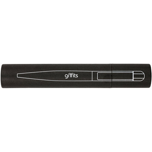 Kugelschreiber ONYX K-VI Mit Geschenkverpackung , Promo Effects, schwarz, Metall gummiert, 14,30cm (Länge), Bild 5