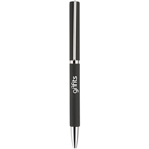 Kugelschreiber ONYX K-IV Mit Geschenkverpackung , Promo Effects, schwarz, Metall gummiert, 14,00cm (Länge), Bild 1