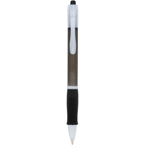 Bolígrafo translúcido de color y agarre de goma 'Trim', Imagen 1