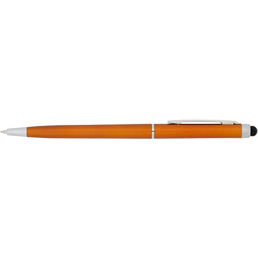 Valeria ABS Kugelschreiber Mit Stylus , orange, ABS Kunststoff, Stahl, 13,00cm (Länge), Bild 3
