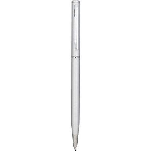 Slim Aluminium Kugelschreiber , silber, Aluminium, 0,77cm x 13,00cm (Länge x Höhe), Bild 1