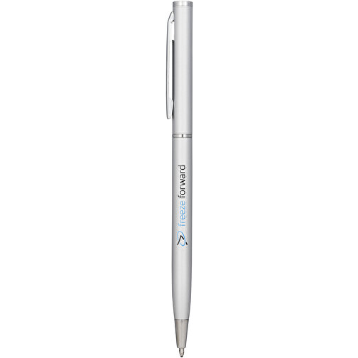Slim Aluminium Kugelschreiber , silber, Aluminium, 0,77cm x 13,00cm (Länge x Höhe), Bild 5