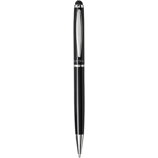 Lento Stylus Kugelschreiber , schwarz, Metall, 13,70cm (Länge), Bild 2