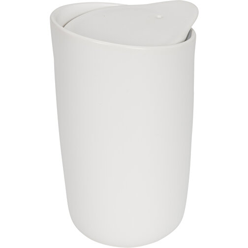 Mysa 400 Ml Doppelwandiger Keramikbecher , weiß, Keramik, 15,00cm (Höhe), Bild 1