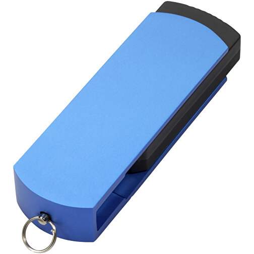 USB-Stick COVER 4GB , Promo Effects MB , blau MB , 4 GB , Kunststoff/Aluminium MB , 3 - 10 MB/s MB , 5,40cm x 0,85cm x 1,70cm (Länge x Höhe x Breite), Bild 2