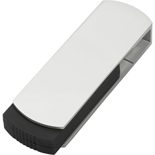 USB-Stick COVER 1GB , Promo Effects MB , silber / schwarz MB , 1 GB , Kunststoff/Aluminium MB , 3 - 10 MB/s MB , 5,40cm x 0,85cm x 1,70cm (Länge x Höhe x Breite), Bild 1