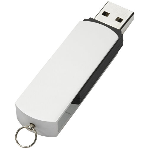 USB-Stick COVER 1GB , Promo Effects MB , silber / schwarz MB , 1 GB , Kunststoff/Aluminium MB , 3 - 10 MB/s MB , 5,40cm x 0,85cm x 1,70cm (Länge x Höhe x Breite), Bild 3