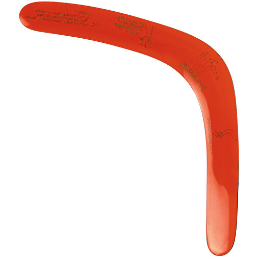 Bumerang 'Maxi' , trend-rot PS, Kunststoff, 41,00cm x 0,60cm x 4,30cm (Länge x Höhe x Breite), Bild 1