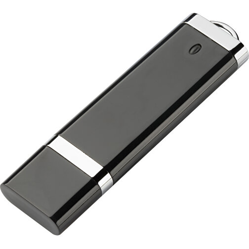 USB-Stick BASIC 8 GB , Promo Effects MB , schwarz MB , 8 GB , Kunststoff MB , 3 - 10 MB/s MB , 7,40cm x 0,70cm x 2,00cm (Länge x Höhe x Breite), Bild 1
