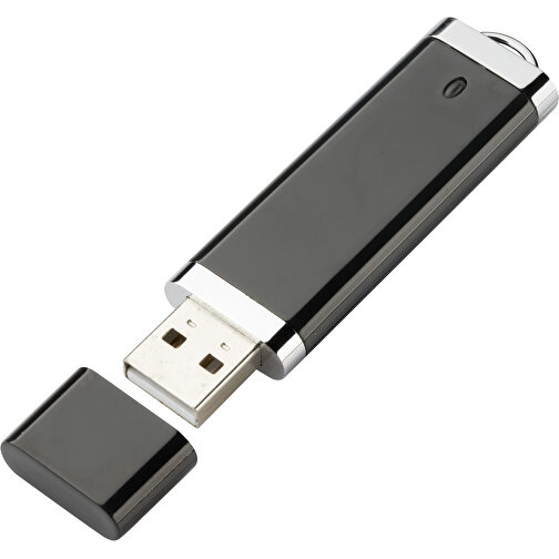 USB-Stick BASIC 8 GB , Promo Effects MB , schwarz MB , 8 GB , Kunststoff MB , 3 - 10 MB/s MB , 7,40cm x 0,70cm x 2,00cm (Länge x Höhe x Breite), Bild 2