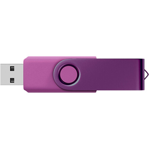 USB-Stick Swing Color 4GB , Promo Effects MB , violett MB , 4 GB , Kunststoff/ Aluminium MB , 3 - 10 MB/s MB , 5,70cm x 1,00cm x 1,90cm (Länge x Höhe x Breite), Bild 3