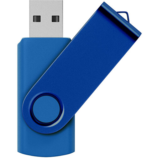 USB-Stick Swing Color 1GB , Promo Effects MB , blau MB , 1 GB , Kunststoff/ Aluminium MB , 3 - 10 MB/s MB , 5,70cm x 1,00cm x 1,90cm (Länge x Höhe x Breite), Bild 1