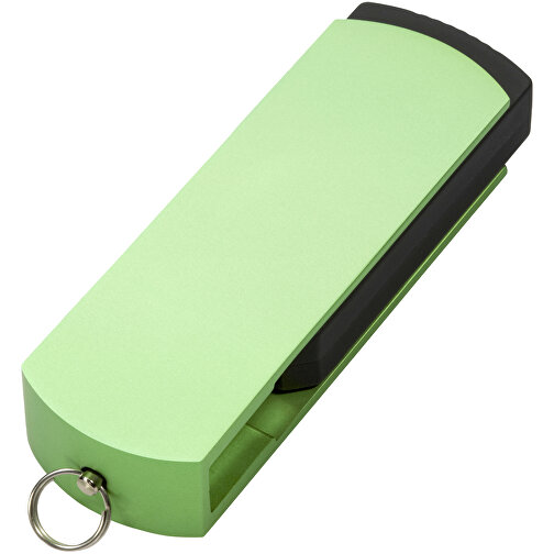 USB-Stick COVER 2GB , Promo Effects MB , grün MB , 2 GB , Kunststoff/Aluminium MB , 3 - 10 MB/s MB , 5,40cm x 0,85cm x 1,70cm (Länge x Höhe x Breite), Bild 2