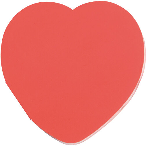 Herz-Memosticker IN LOVE , rot, Papier, 8,00cm x 0,40cm x 8,00cm (Länge x Höhe x Breite), Bild 1