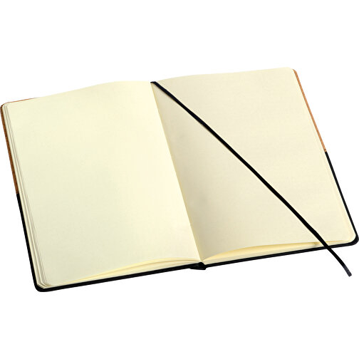 Notizbuch CORKY Im DIN-A5-Format , braun, schwarz, Papier / Kork, 21,00cm x 1,30cm x 14,60cm (Länge x Höhe x Breite), Bild 2
