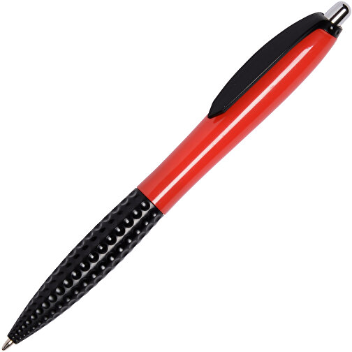 Kugelschreiber JUMP , rot, schwarz, Kunststoff, 14,00cm (Länge), Bild 2