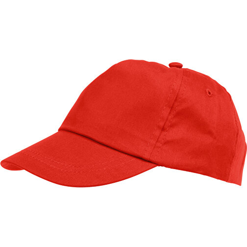 5-Panel-Cap Für Kinder KIDDY WEAR , rot, 100% Baumwolle, 1,00cm (Länge), Bild 1