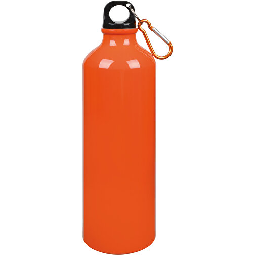 Aluminium-Trinkflasche BIG TRANSIT , orange, Aluminium / Kunststoff, 25,50cm (Höhe), Bild 1