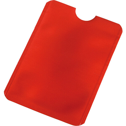 Kreditkartenhülle EASY PROTECT , rot, PET, 9,20cm x 0,30cm x 6,20cm (Länge x Höhe x Breite), Bild 1
