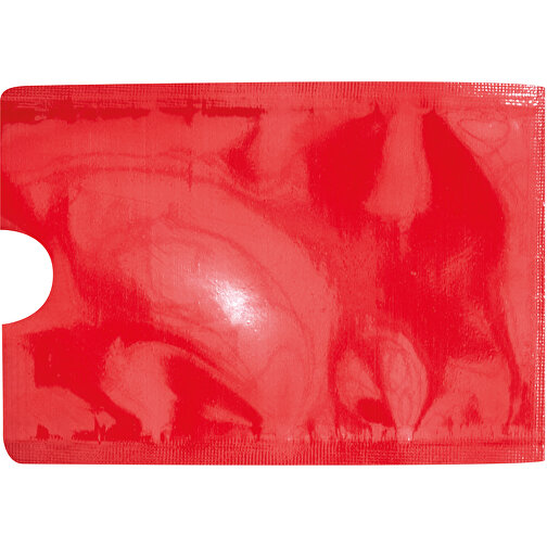 Kreditkartenhülle EASY PROTECT , rot, PET, 9,20cm x 0,30cm x 6,20cm (Länge x Höhe x Breite), Bild 3